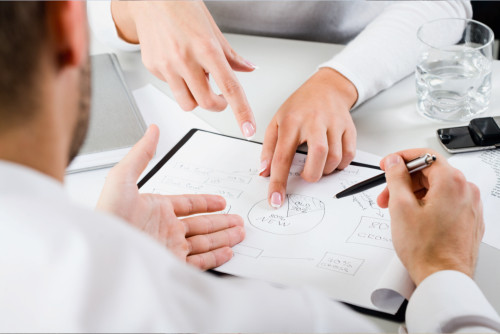 people having a discussion