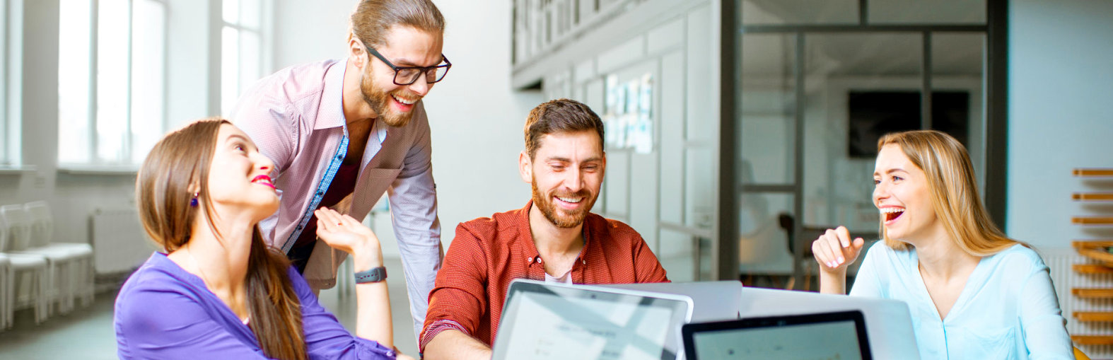 group people working