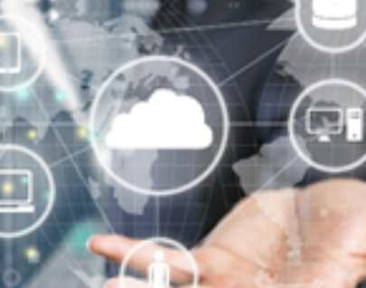 man pointing to business solutions